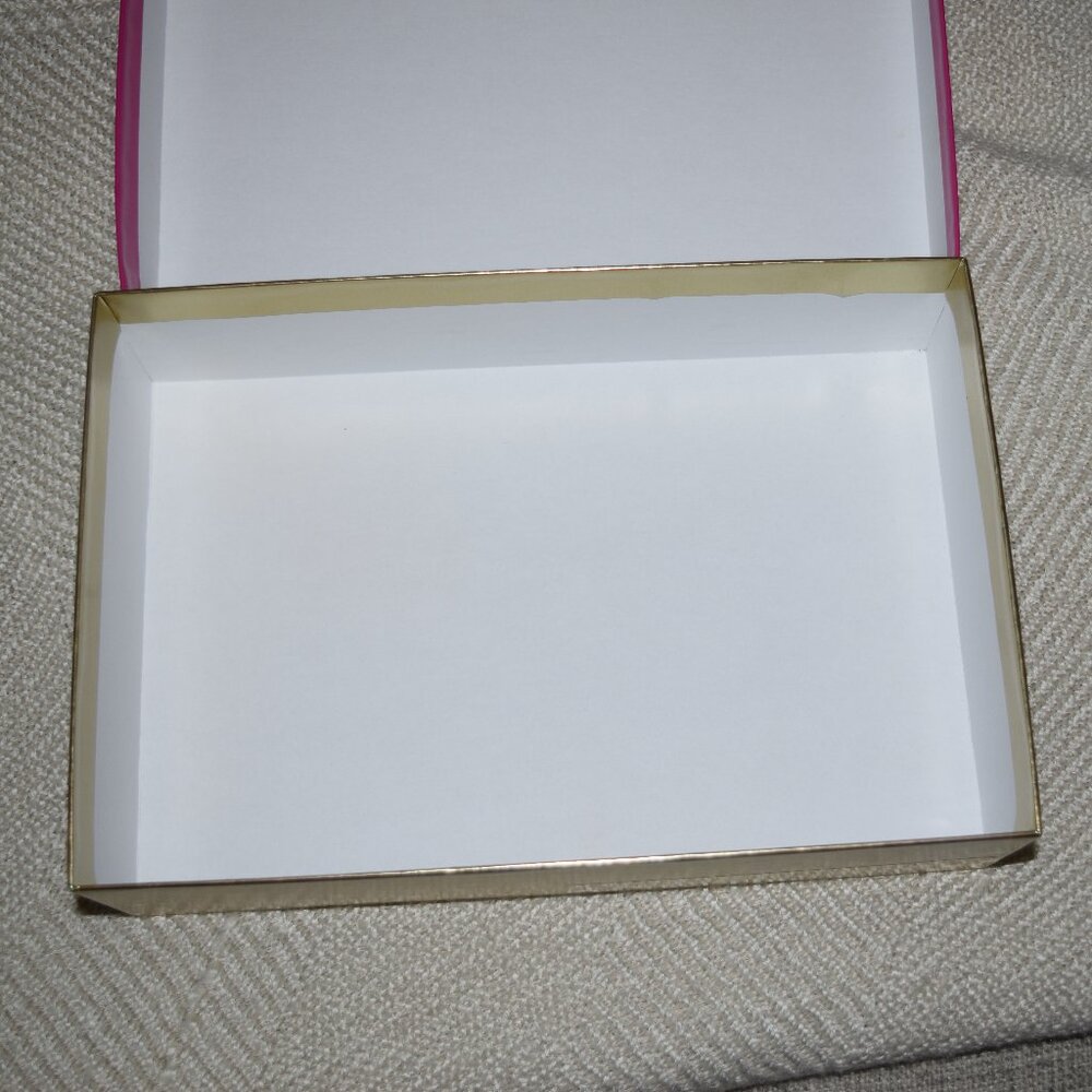 Juicy Couture Pink Gold Logo Perfume Empty Box 12" x 8.5 x 3" VIVA LA JUICY L24 - Picture 6 of 7